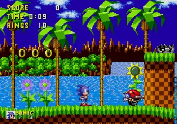 Sonic The Hedgehog (Japan, Korea) screen shot game playing